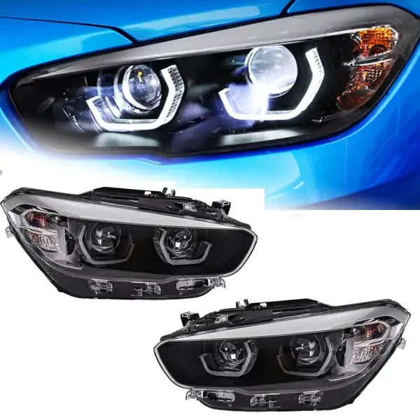 AKD Head Lamp for BMW F20 LED Headlight 2015-2018 Headlights 1 Series 116I 118I DRL Turn Signal High Beam Angel Eye Projector