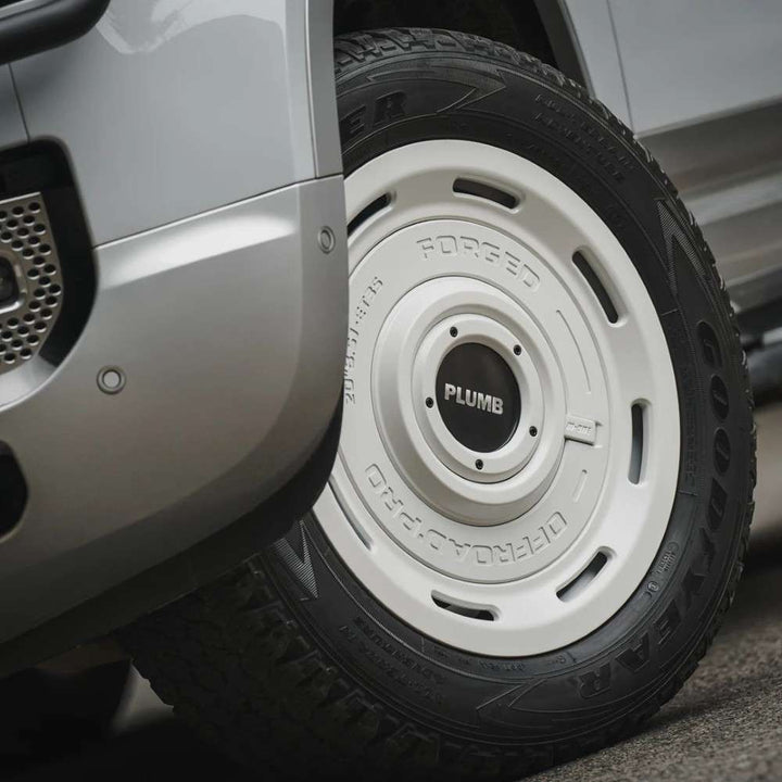 Car Craft Compatible With Range Land Rover Defender 2020-2025 Plumb M-one Alloy Wheel Macwheel Rim White 22 Inch Plumb-019 - CAR CRAFT INDIA