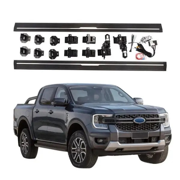 Aluminium Auto Parts Waterproof Motor Electric Side Step T7 T8 Pickup Truck Power Running Boards for Ford Ranger Raptor T9 2023