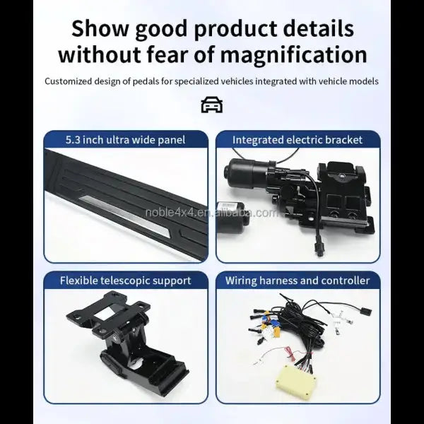 Aluminium Three Support Threshold with LED Lights Power