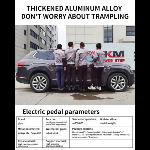 Aluminum Exterior Truck Side Steps Electric Car Fortuner