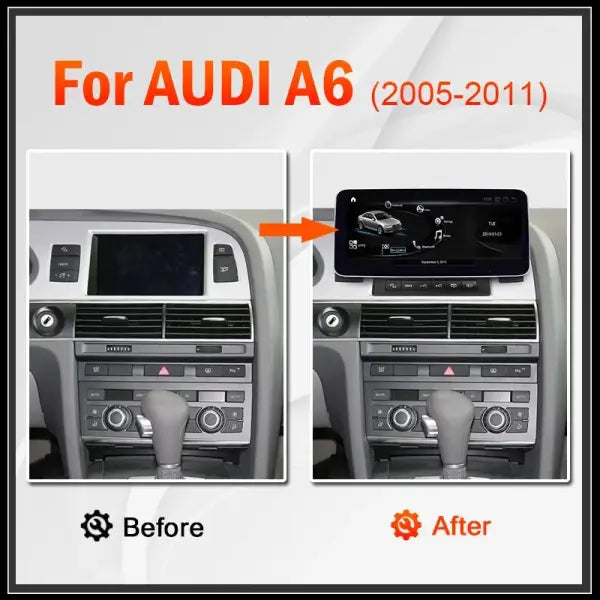 Android 10.25 Inch Octa Core GPS Navigation Car DVD Multimedia Player Head Unit Autoradio for Audi A6 C6 2005-2011