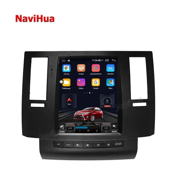 Android 10 Tesla Screen Car Radio DVD Player GPS Navigation for Infiniti FX35 FX45 FX25 FX37 2003 2004 2005 2006 2007