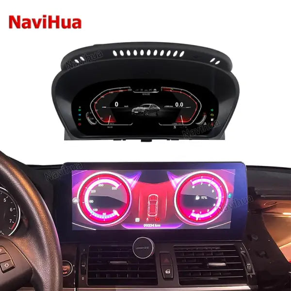 Android 11 Touch Screen12.3 Inch Car DVD Player Gps Navigation Instrument Auto Meter for BMW X5 E70