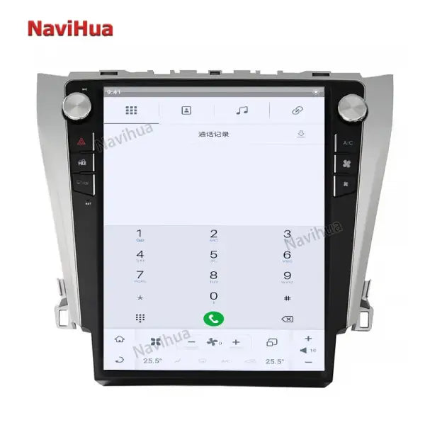 Android 11 Vertical Screen Car Multimedia DVD Player GPS Navigation for Tesla Style Toyota Camry 2012-2016