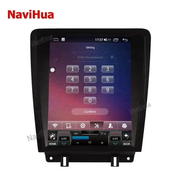 Android 12.1 Inch Featured Vertical Screen Stereo Multimedia System Auto Car Radio DVD Player for Ford Mustang 2009-2014