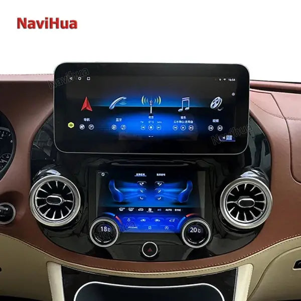 Android 12.3" Car Radio Car DVD Player Car Video GPS Navigation Multimedia AC Control Panel for Mercedes Benz Vito 14-20