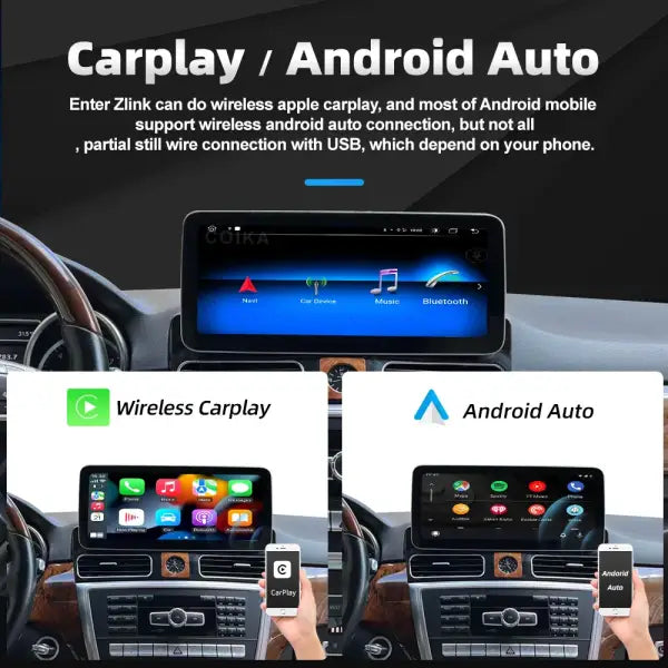 Android Car Multimedia Player GPS Navigation Radio for Mercedes Benz ML W166 GL X166 2012-2015 BT IPS Touch Screen Auto Carplay