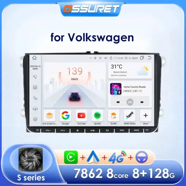 Android Car Multimedia for VW GOLF 5 POLO 6 PASSAT B6 CC Radio TOURAN SCIROCCO CADDY Jetta Amarok Skoda Auto Radio Audio Player