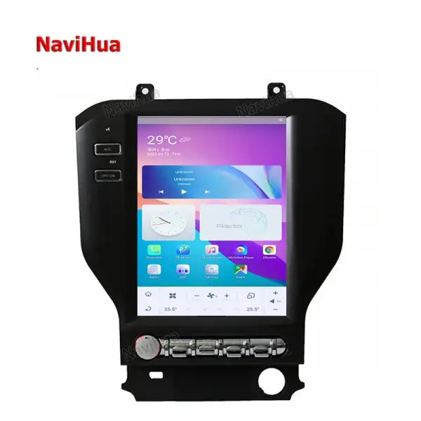 Android Car Navigation Video Radio11.8 Inch Vertical Screen Car DVD Player for Tesla Style Ford Mustang 2015 +