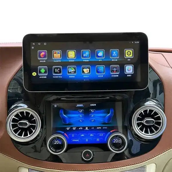 Android Car Radio with AC Panel for Mercedes Benz Vito 12.3