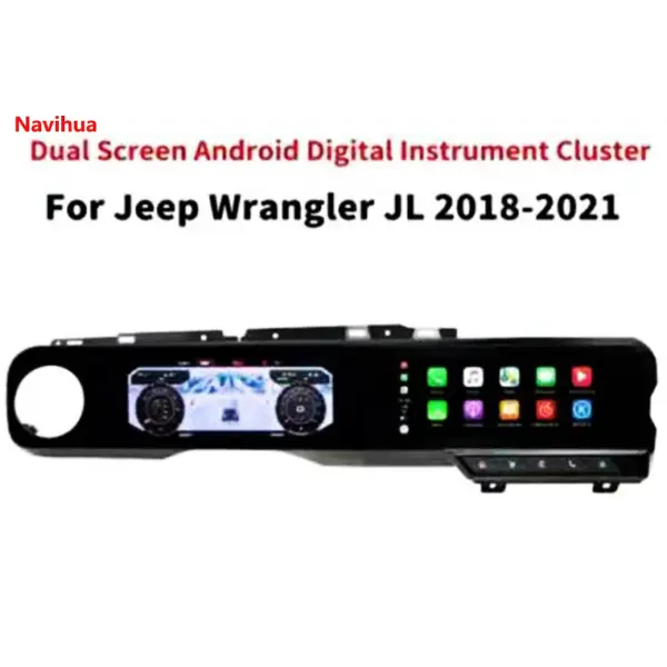 Android Car Radio for Jeep Wrangler Touch Screen Car DVD Multimedia Carplay LCD Dashboard Digital Cluster Speedometer