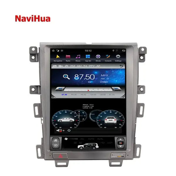 Android Car Radio Multimedia DVD Player Head Unit Monitor 12.1 Inch Vertical Screen GPS Navigation Upgrade for Ford Edge