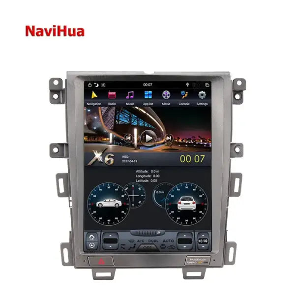 Android Car Radio Multimedia DVD Player Head Unit Monitor 12.1 Inch Vertical Screen GPS Navigation Upgrade for Ford Edge