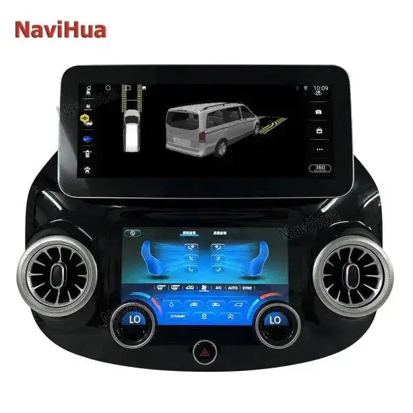 Android Car Radio with Touch AC Panel for Mercedes Benz