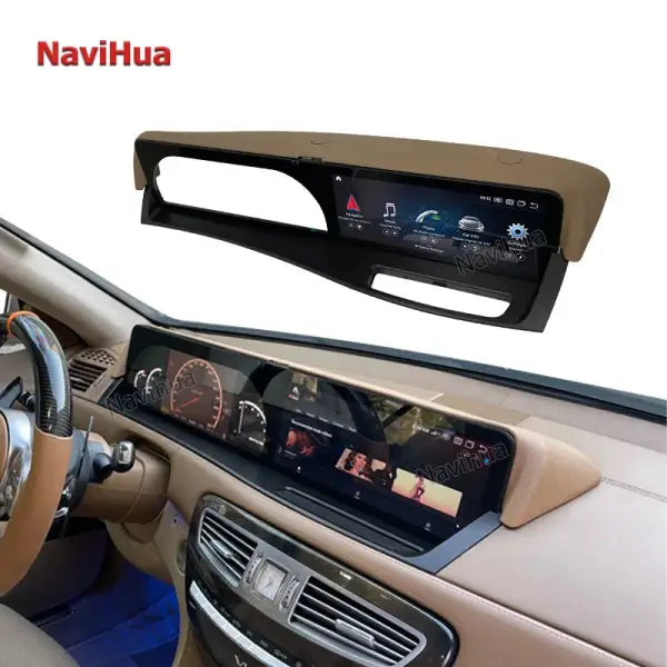 Android GPS Multimedia Stereo Navigation Twin Screen Leather Edition DVD Player Car Radio for Mercedes Benz S Class W221
