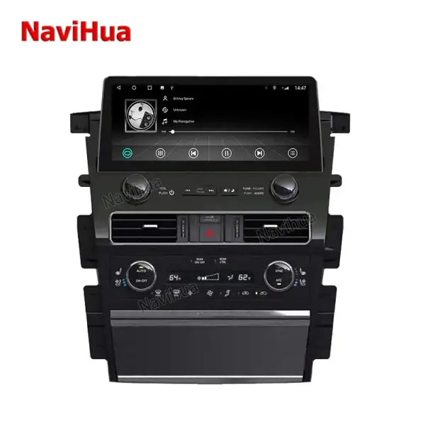 Android GPS Navigation 12.3 Inch Car DVD Multimedia Player Car Radio Stereo for Nissan Patrol Infiniti Qx80 2015 2022