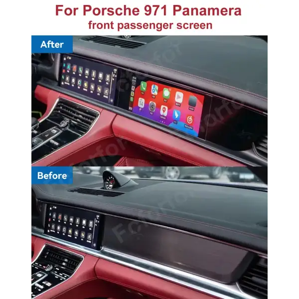 Android Instrument for Porsche Panamera 971 2017-2024 Co Pilot Entertainment Car Radio GPS Navigation Stereo Digital QLED Screen