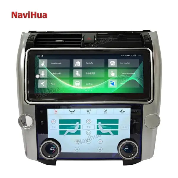 Android IPS Screen Car Radio 12.3" Auto Multimedia Stereo with Top and Bottom Scree for Land Rover Discovery 4 2014-2016