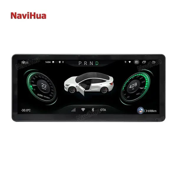 Android Touch Screen 10.25 Inch Car LCD Digital Instrument Cluster Speedometers Auto Dashboard for Tesla Model 3/Y