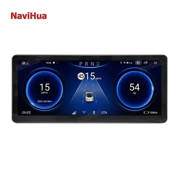 Android Touch Screen 10.25 Inch Car LCD Digital Instrument Cluster Speedometers Auto Dashboard for Tesla Model 3/Y