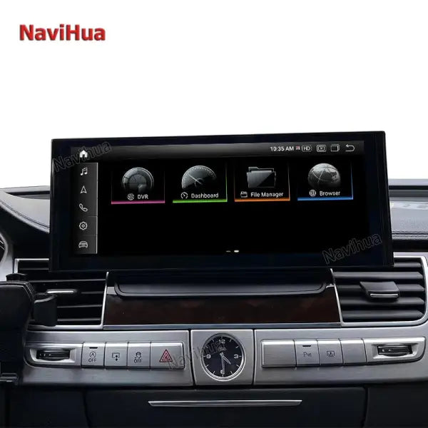 Android Touch Screen 12.3 Inch Car Monitor Navigation GPS DVD Player Multimedia Stereo Radio for Audi A8 2012-2018