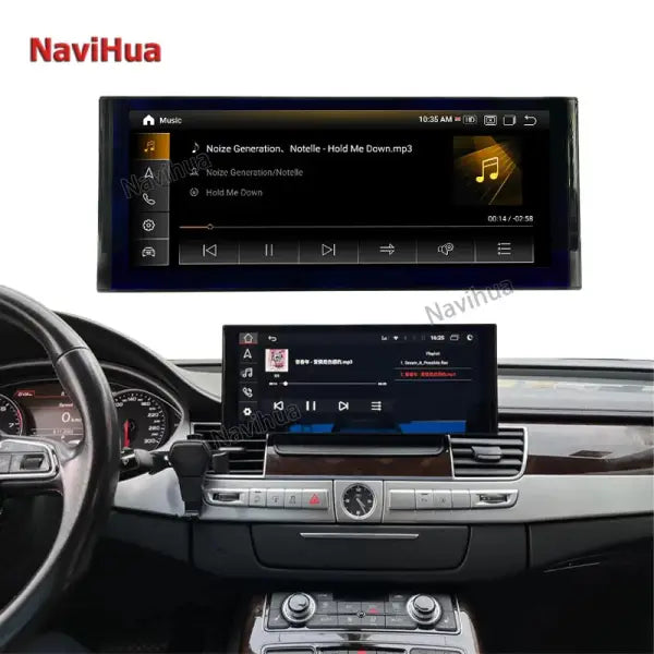Android Touch Screen 12.3 Inch Car Monitor Navigation GPS DVD Player Multimedia Stereo Radio for Audi A8 2012-2018