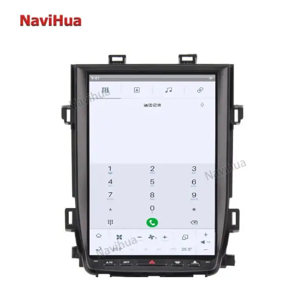 Android Vertical Screen Car DVD Player Multimedia Radio GPS Navigation for Tesla Style Toyota Alphard 2008-2015