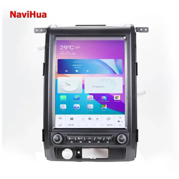 Android Vertical Screen Car Multimedia DVD Player Car Stereo Autoradio Wifi for Tesla Style FORD F150 2009-2012