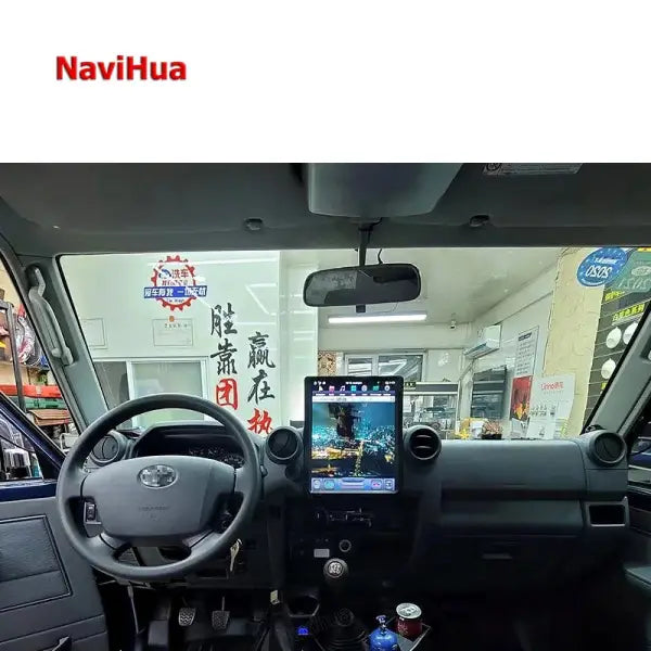 Android Vertical Screen Car Video Dvd Player Radio Gps Navigation System for Toyota Land Cruiser LC70 LC75 LC76