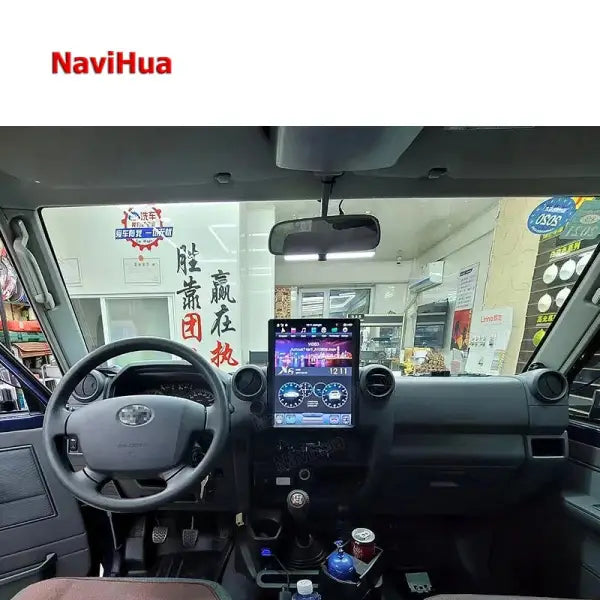 Android Vertical Screen Car Video Dvd Player Radio Gps Navigation System for Toyota Land Cruiser LC70 LC75 LC76