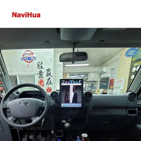 Android Vertical Screen Car Video Dvd Player Radio Gps Navigation System for Toyota Land Cruiser LC70 LC75 LC76