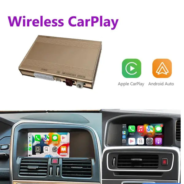 Apple Carplay Inalámbrico Android Auto Decodificador Para Volvo XC60 S60 V40 V60 XC70 XC90 S80 2011-2019 Airplay Car Play Acceso