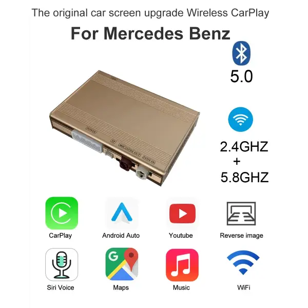 Apple Carplay Inalámbrico Android Auto Decodificador Para Volvo XC60 S60 V40 V60 XC70 XC90 S80 2011-2019 Airplay Car Play Acceso