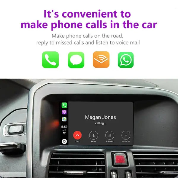 Apple Carplay Inalámbrico Android Auto Decodificador Para Volvo XC60 S60 V40 V60 XC70 XC90 S80 2011-2019 Airplay Car Play Acceso