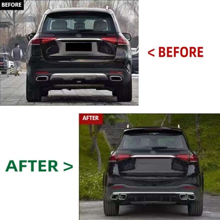 Car Craft Compatible With Mercedes Benz Gle W167 2020-2025 Upgrade Facelift Covert To Gle63 Amg Bodykit Bumper Grill Diffuser After Lip 1:1 - CAR CRAFT INDIA