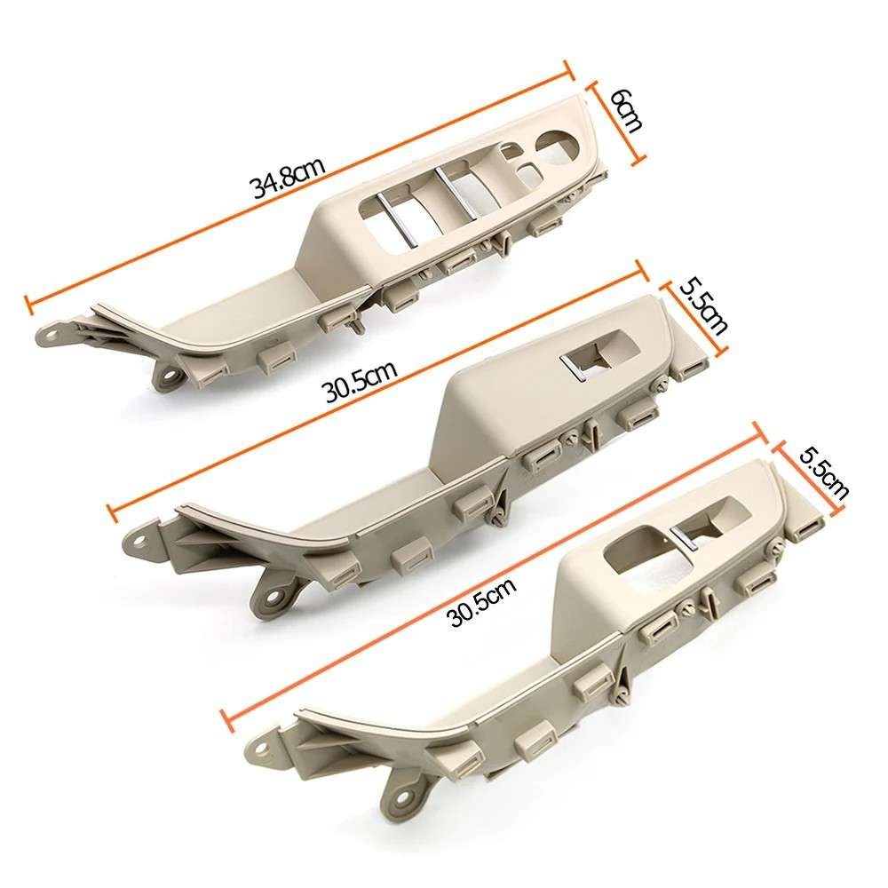 Car Craft Compatible With Bmw 6 Series Gt G32 2017-2022 Interior Door Pull Handle Armrest Panel Window Switch Cover 51417466317-1 51417466310-1 51427466779-1 51427466780-1 Carbon Fiber Model B High - CAR CRAFT INDIA
