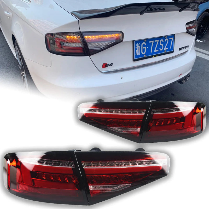 Audi A4 Tail Lamp 2013-2016 A4 Tail Light LED DRL Dynamic Signal Reverese Rear Lamp Automotive