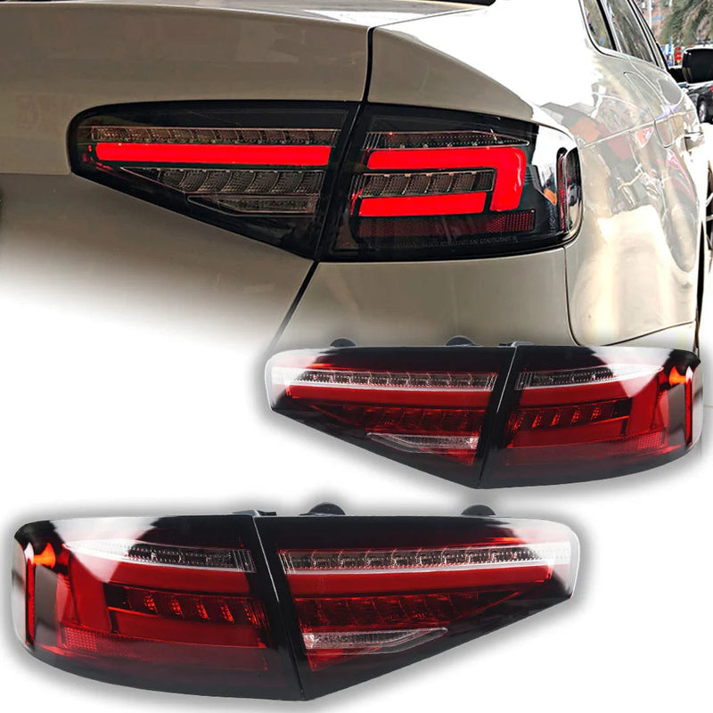 Audi A4 Tail Lamp 2013-2016 A4 Tail Light LED DRL Dynamic Signal Reverese Rear Lamp Automotive