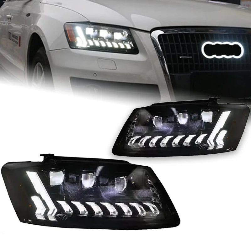 Audi Q5 Headlights 2009-2018 Q5 LED Headlight Projector Lens Siginal DRL Head Lamp Automotive