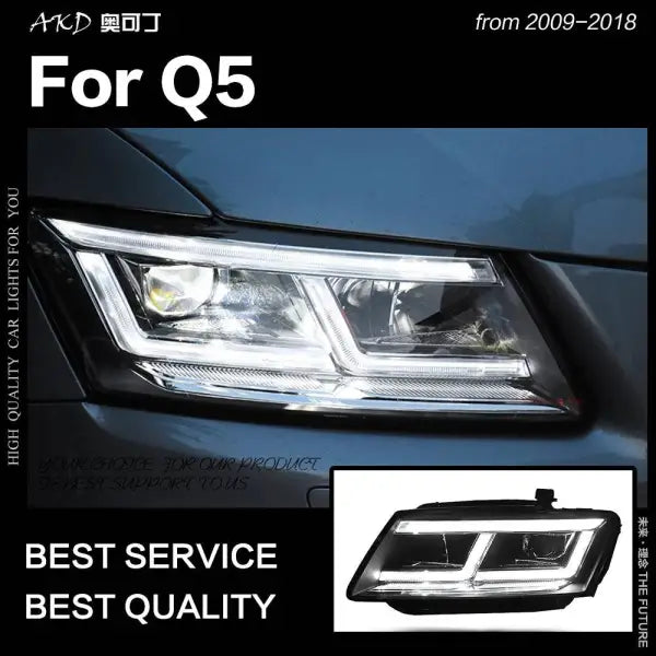 Audi Q5 Headlights 2009-2018 Q5 LED Headlight Projector