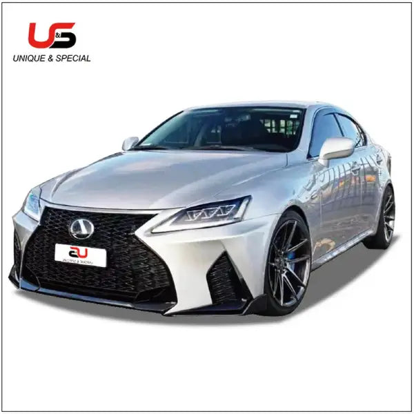 Auto Car Grille Front Bumper IS (06-12) Upgard to 2020 Front Bumper for LEXUS IS 2006 2008 2009 2012 PP Material IS Grille