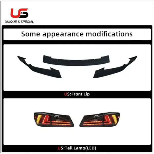 Auto Car Grille Front Bumper IS (06-12) Upgard to 2020 Front Bumper for LEXUS IS 2006 2008 2009 2012 PP Material IS Grille