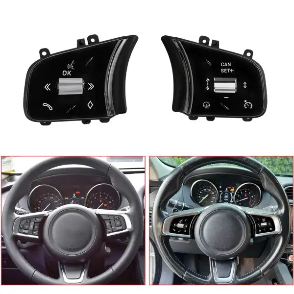 Auto Electronics Steering Wheel Button Upgrade Newest Style Forjaguar XE XEL F-PACE XF XFL 2016-2019
