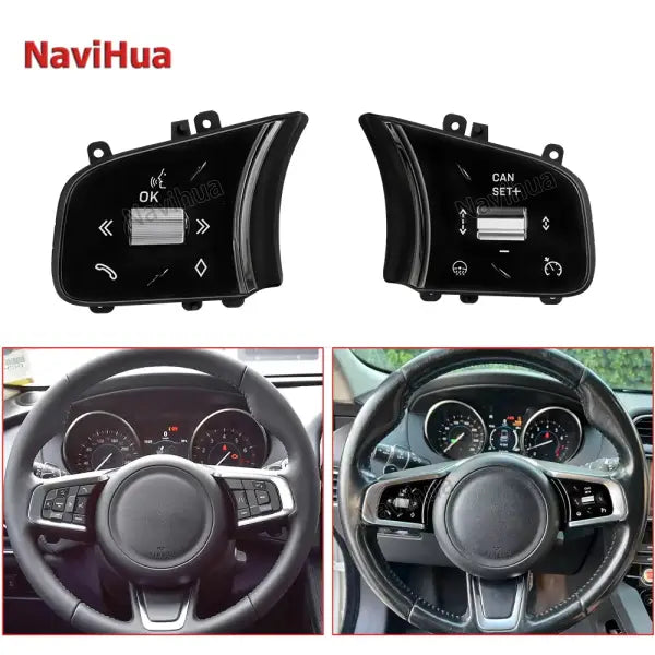 Auto Electronics Steering Wheel Button Upgrade Newest Style Forjaguar XE XEL F-PACE XF XFL 2016-2019