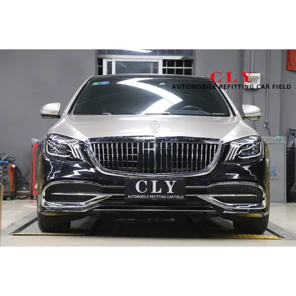 Auto Modification Conversion Body Kits for Mercedes-Benz S-Class W222 Modified Maybach Front Rear Bumper Engine Hood Grill