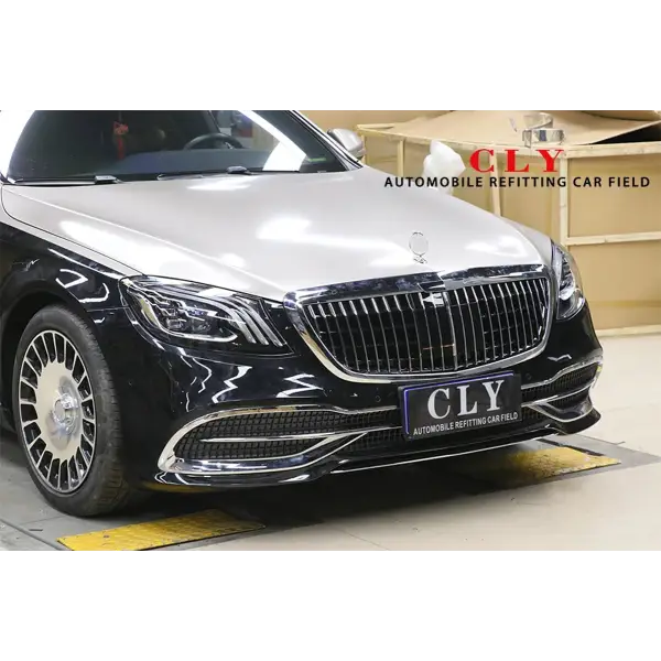 Auto Modification Conversion Body Kits for Mercedes-Benz S-Class W222 Modified Maybach Front Rear Bumper Engine Hood Grill