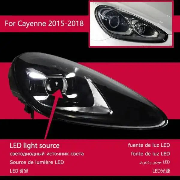 Auto Parts Lights Headlights for Porsche Cayenne 2011-2017