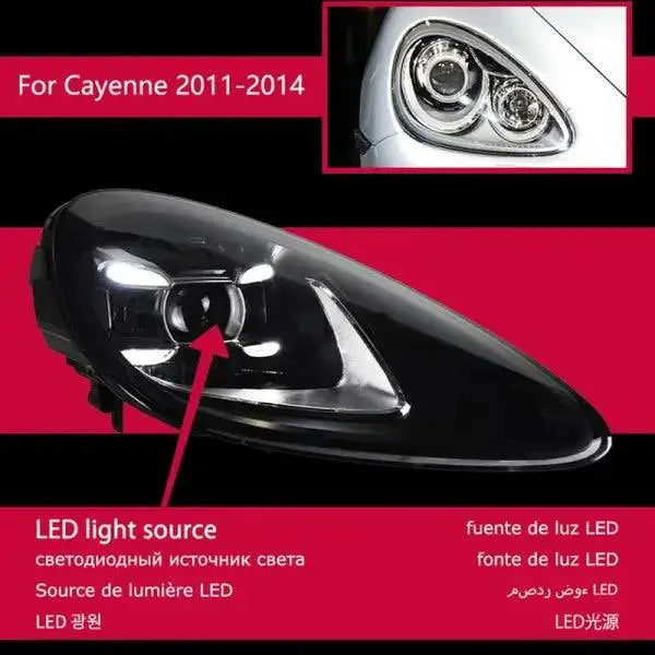 Auto Parts Lights Headlights for Porsche Cayenne 2011-2017