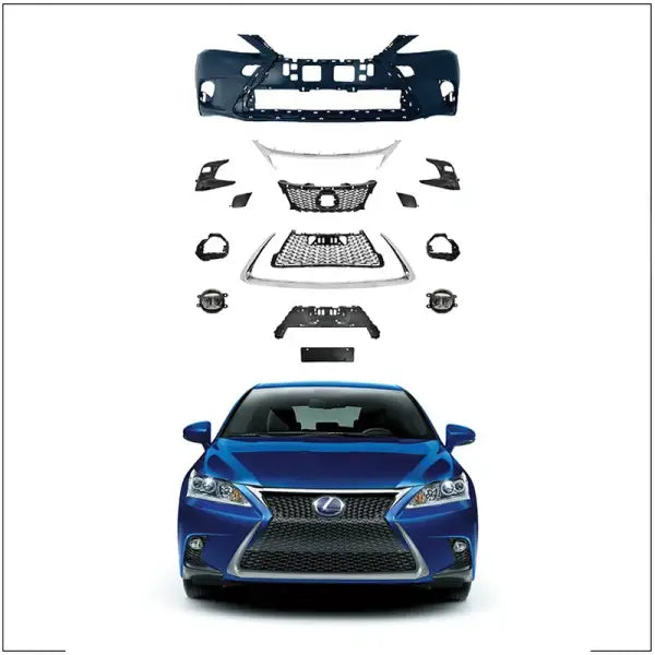 Auto Car Parts CT Sport Front Bumper for LEXUS CT 2011 2012 2013 2014 Upgard to 2016 Sport Style Front Bumper Grille